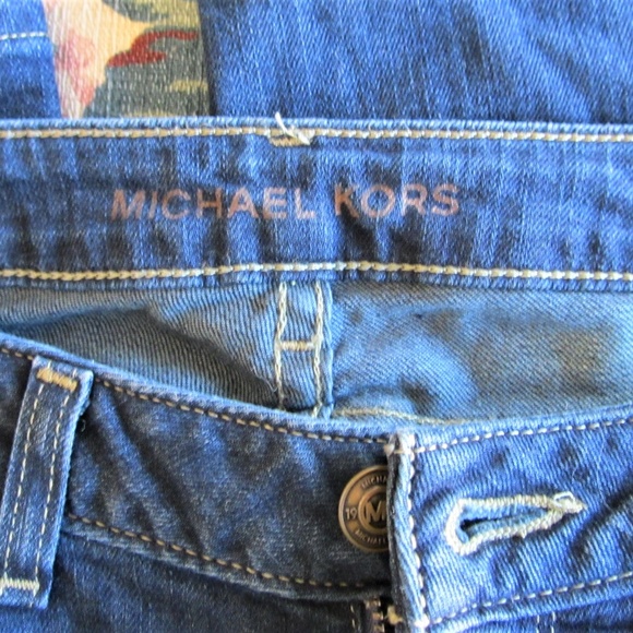 Michael Kors Medium Dark Wash Skinny Jeans 2 - Picture 3 of 3